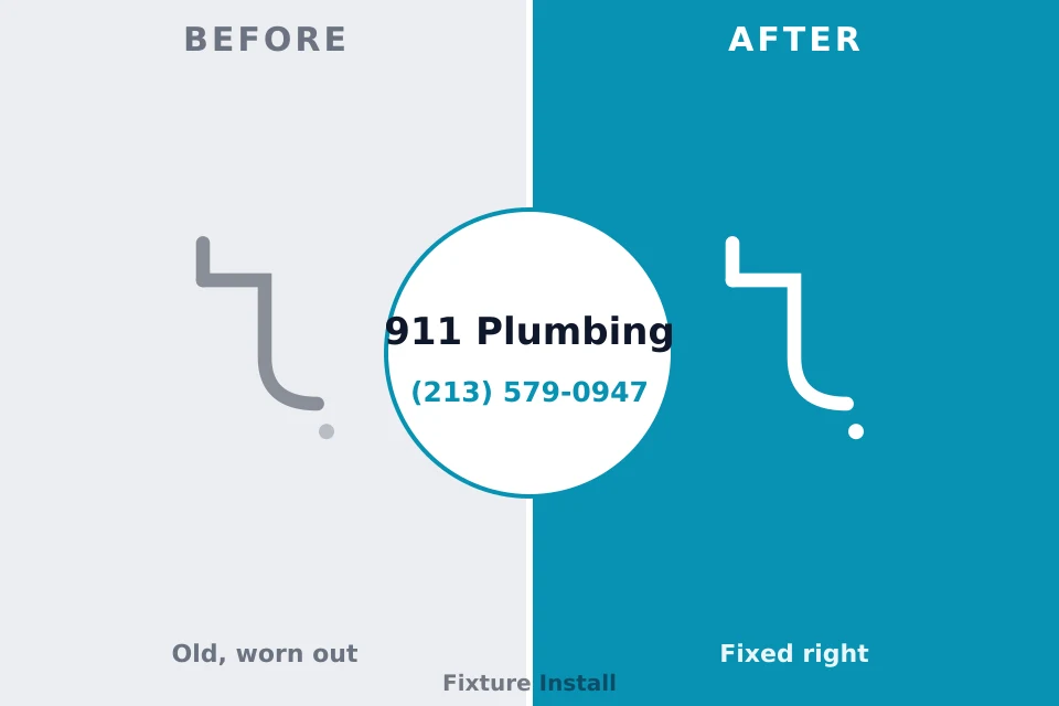 Before and after: plumbing company Silver Hill, MD